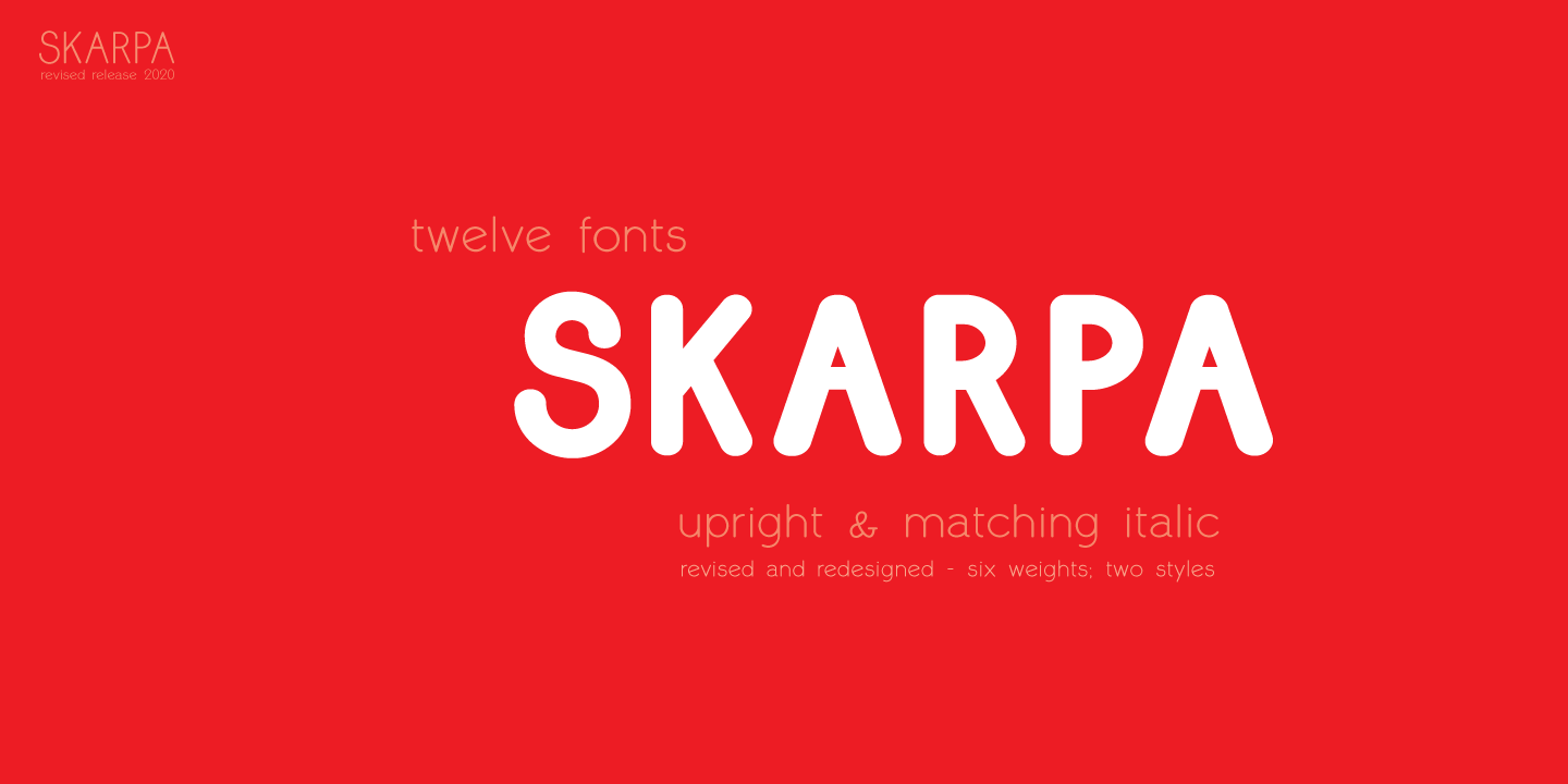 Пример шрифта Skarpa #1